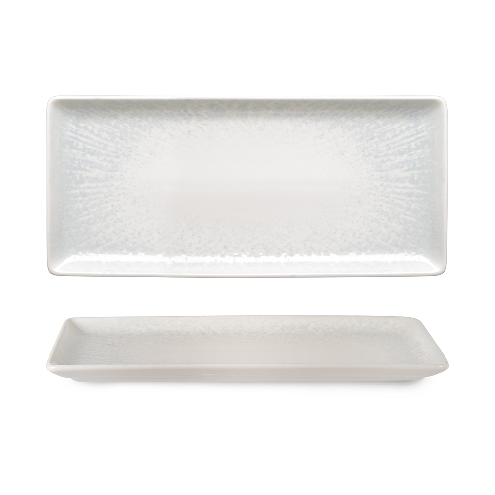 Flora Lapis Rectangular Serving Plate